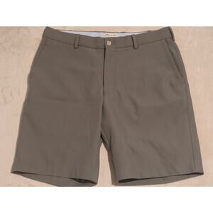 Peter Millar Shorts Mens 32 Gray Performance Chino Casual Golf EB82